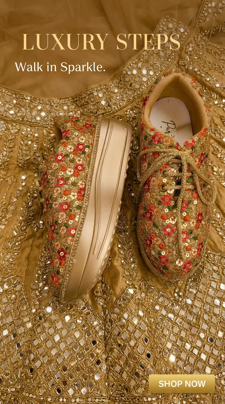 Firefly_Gemini Flash_Create an image for the website use gold lehenga with zardosi and full mirror work le 762960