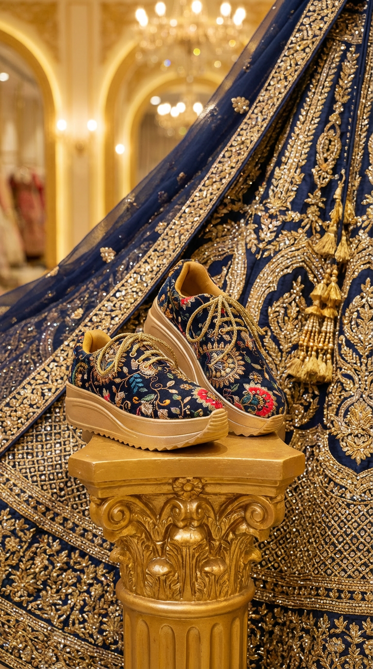 Firefly_Gemini Flash_create a bright image for my website with Navi BLue golden work and diamond lehenga w 324285 (1)