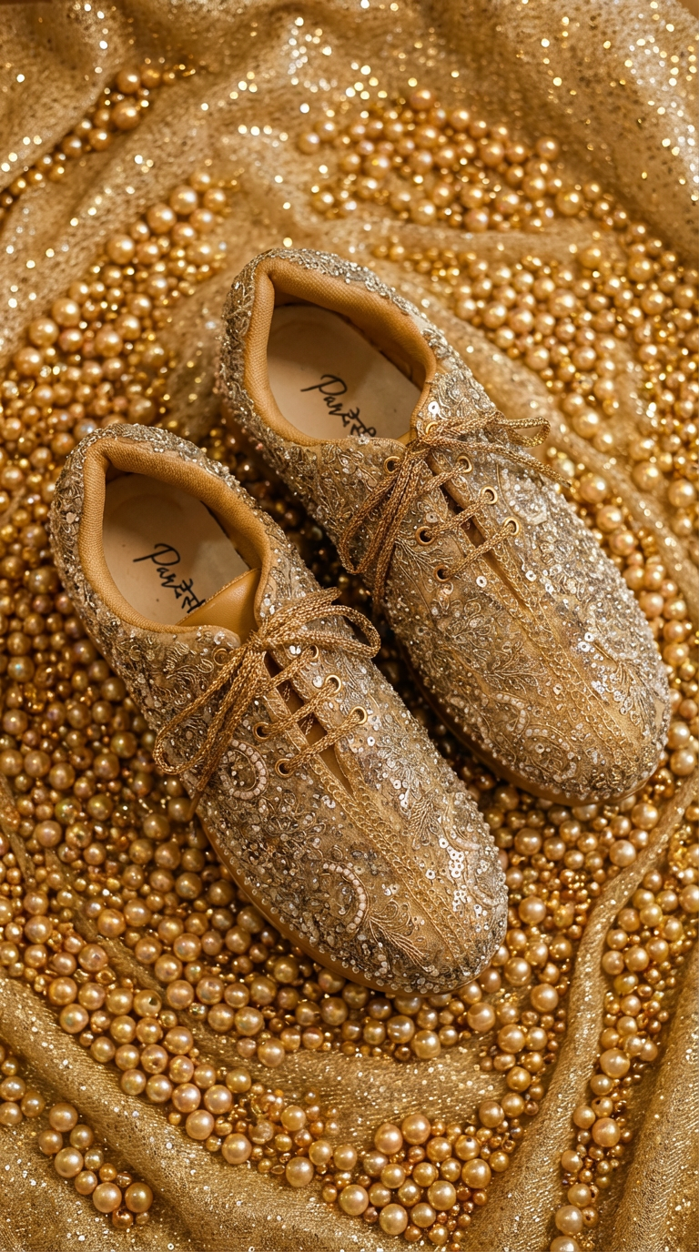 Firefly_Gemini Flash_create a image for my website with nice golden pearls shimmer background 848383