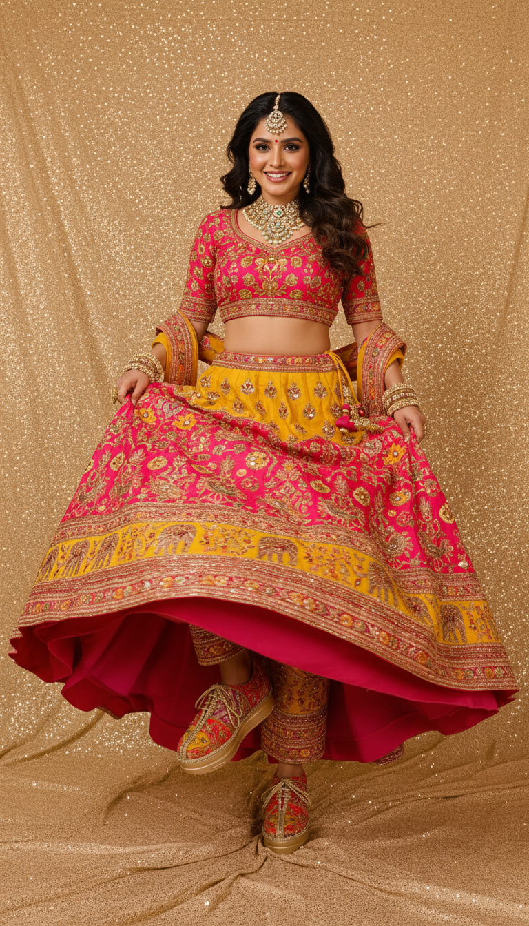 Firefly_Gemini Flash_create an image in which a model 165025 m1v