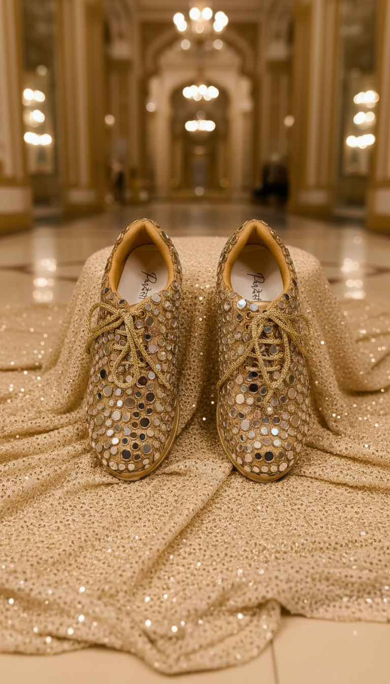 Firefly_Gemini Flash_CREATE IMAGE FOR MY WEBSITE DESIGNER SNEAKERS WITH AN ELEGANT BACKGROUND 642283