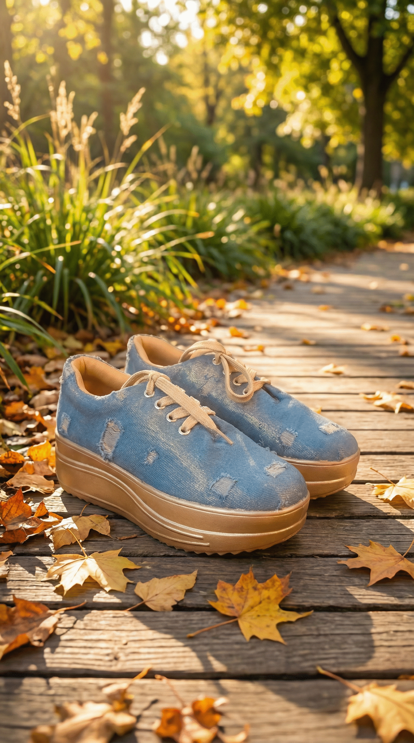 Firefly_Gemini Flash_Create an image for my website of the sneakers in the reference image with outdoor ba 908516